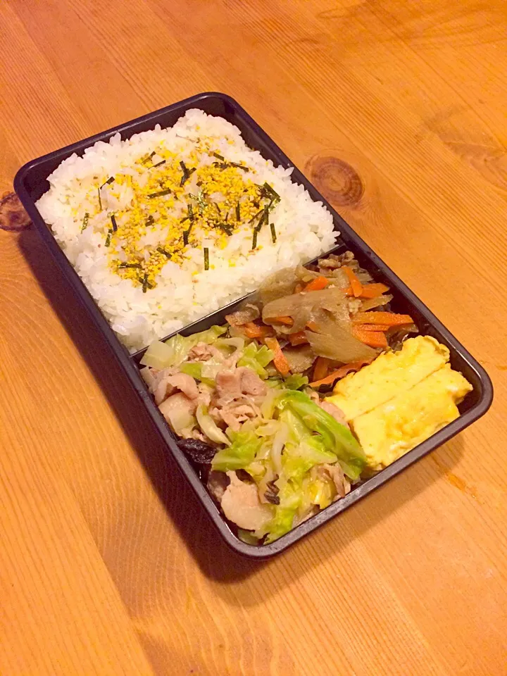 豚肉とキャベツの梅肉和え弁当🍱と、1歳半の息子のはなし。|meyou..さん