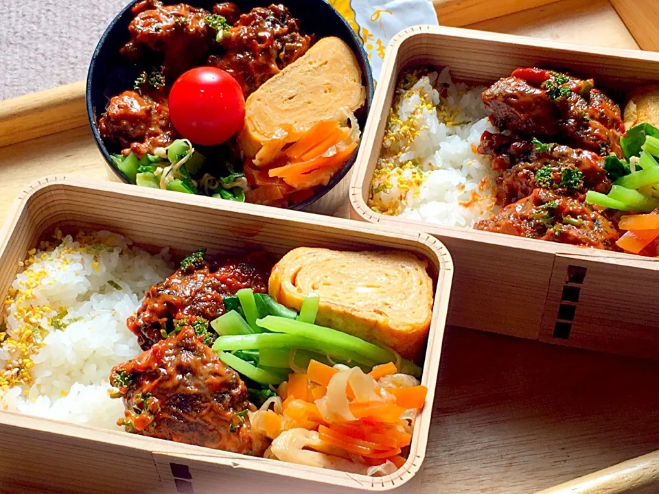 鰯と豆腐のふわふわハンバーグ 弁当|弁当 備忘録さん