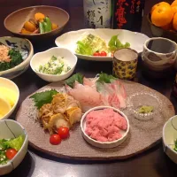 お誕生日の夕食膳|しもっち"もたれつさん