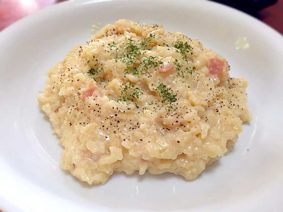 朝食！チーズリゾット！|よくちゃんさん