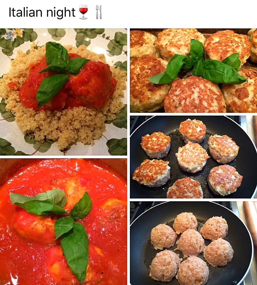 Italian meatballs and sauce with quinoa🍷🍴|🌺IAnneさん