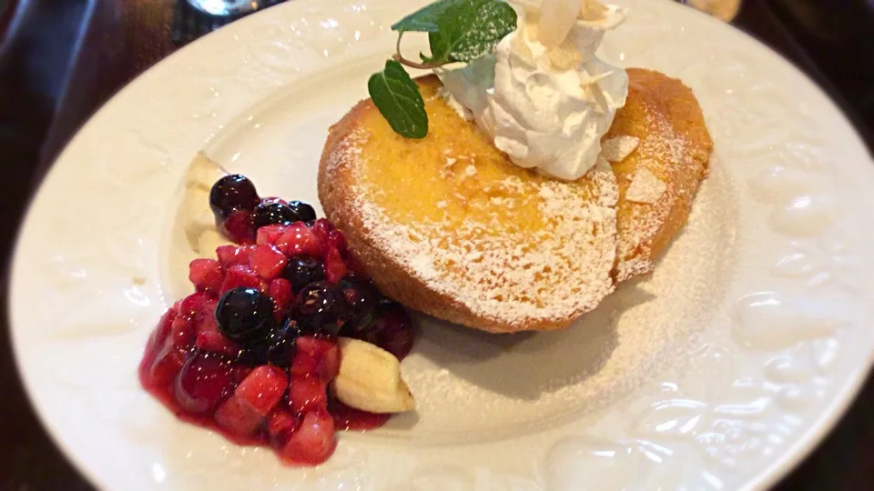 本日のおやつ😋フレンチトースト❣️|アライさんさん