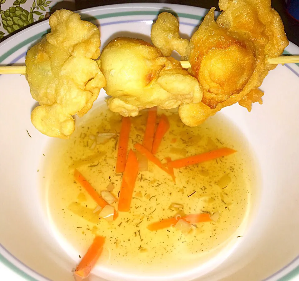 quail egg tempura with special vinegar sauce|fReiDaさん