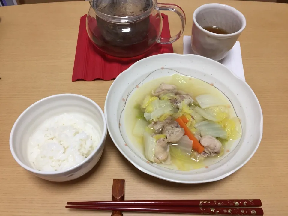 白菜と鳥もも肉の煮物|aquamarineさん