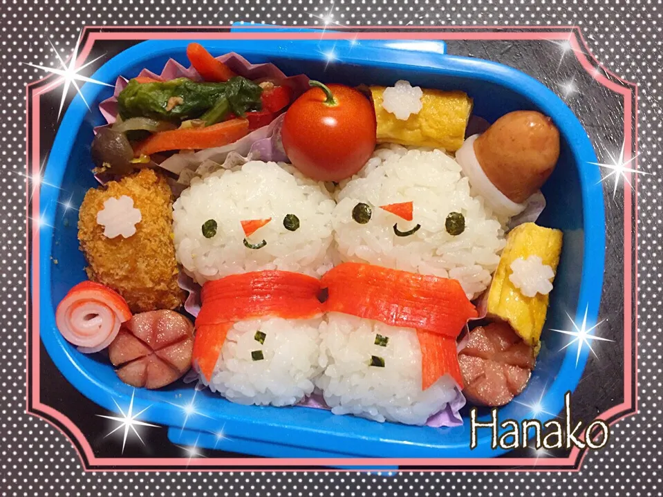 雪だるま弁当。|hanakoさん