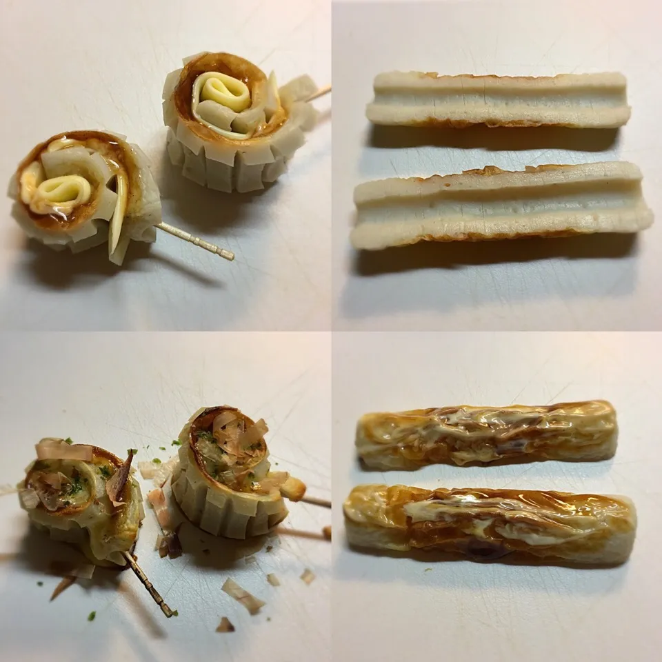 Snapdishの料理写真:ちくわ巻き／お好み焼き味|𓇼 Ⓢ Ⓗ Ⓘ Ⓝ Ⓞ Ⓑ Ⓤ 𓇼さん