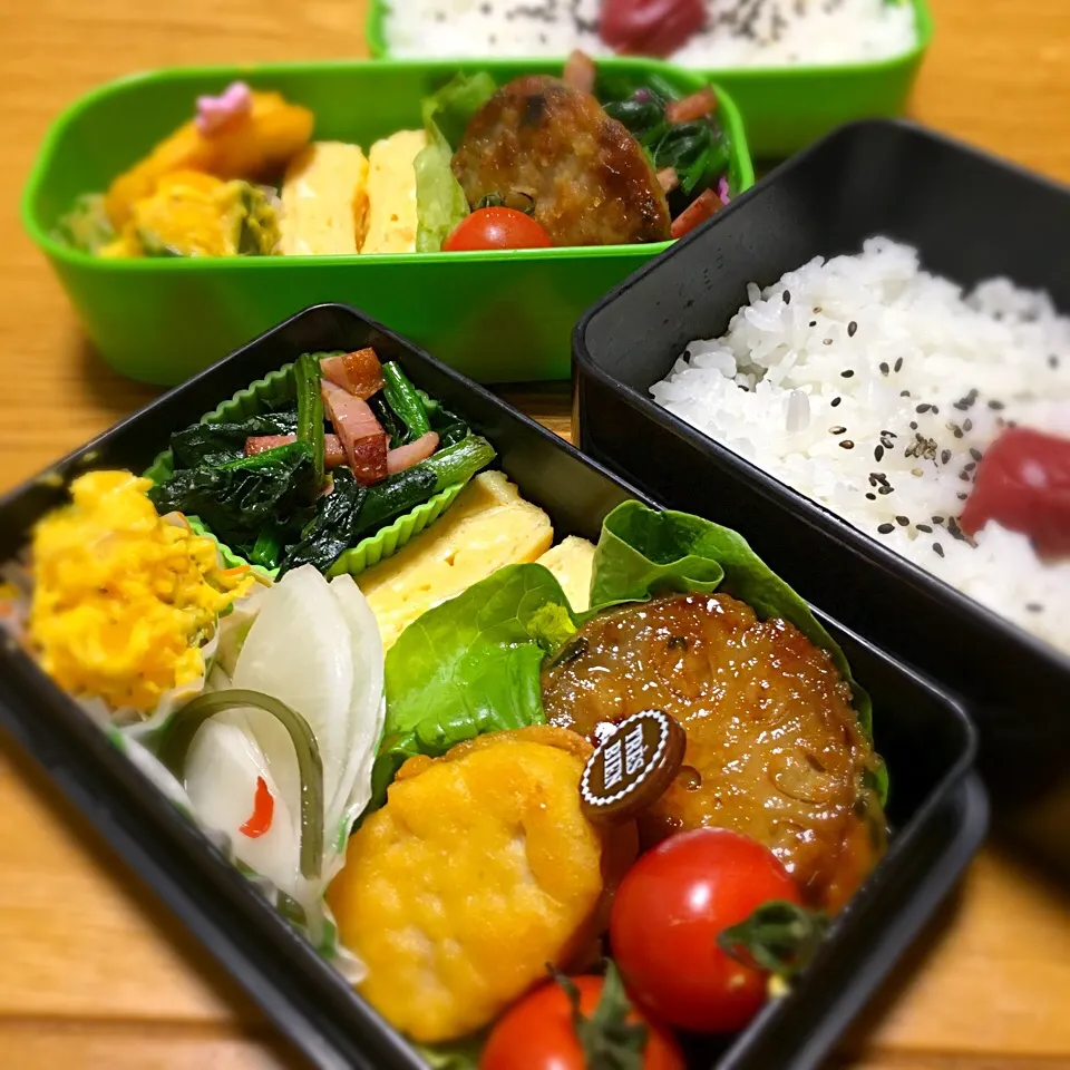 今日のお弁当🍱2017.2.6
パパ弁💜my弁❤️
#お弁当|mayuさん