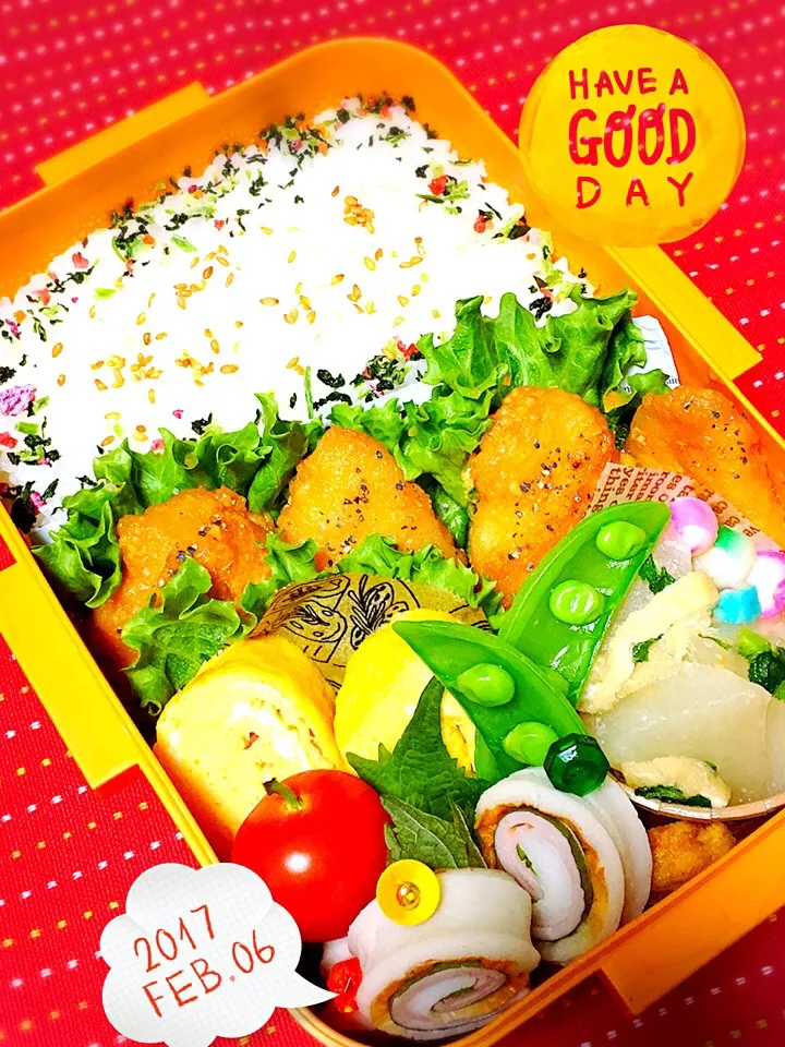 Snapdishの料理写真:高校生男子のがっつり弁当.ﾟ٩(๑⃙⃘˙ᵕ˙๑⃙⃘)۶:.｡|おざMAMAさん