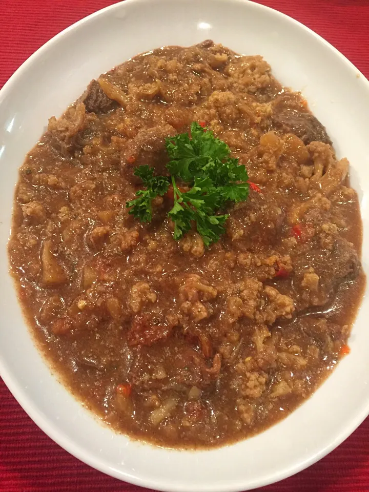 Beef Cubes and Cauliflower made in a Crockpot|Alma's Home Kitchenさん