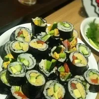 Snapdishの料理写真:恵方巻き！|REIKOさん