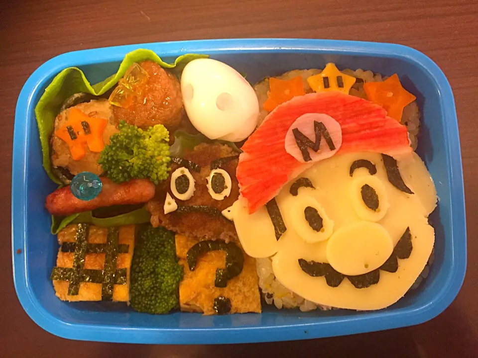 Snapdishの料理写真:スーパーマリオのキャラ弁❤️|よっちさん