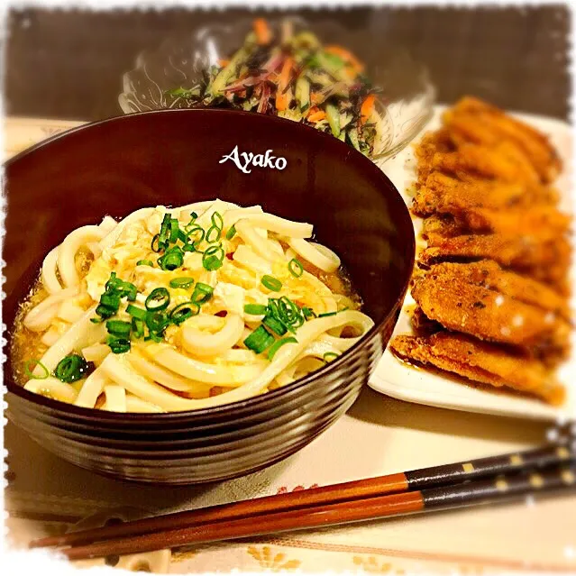 風邪の時はコレ！簡単フワフワあんかけ卵とじうどん|亜矢子さん