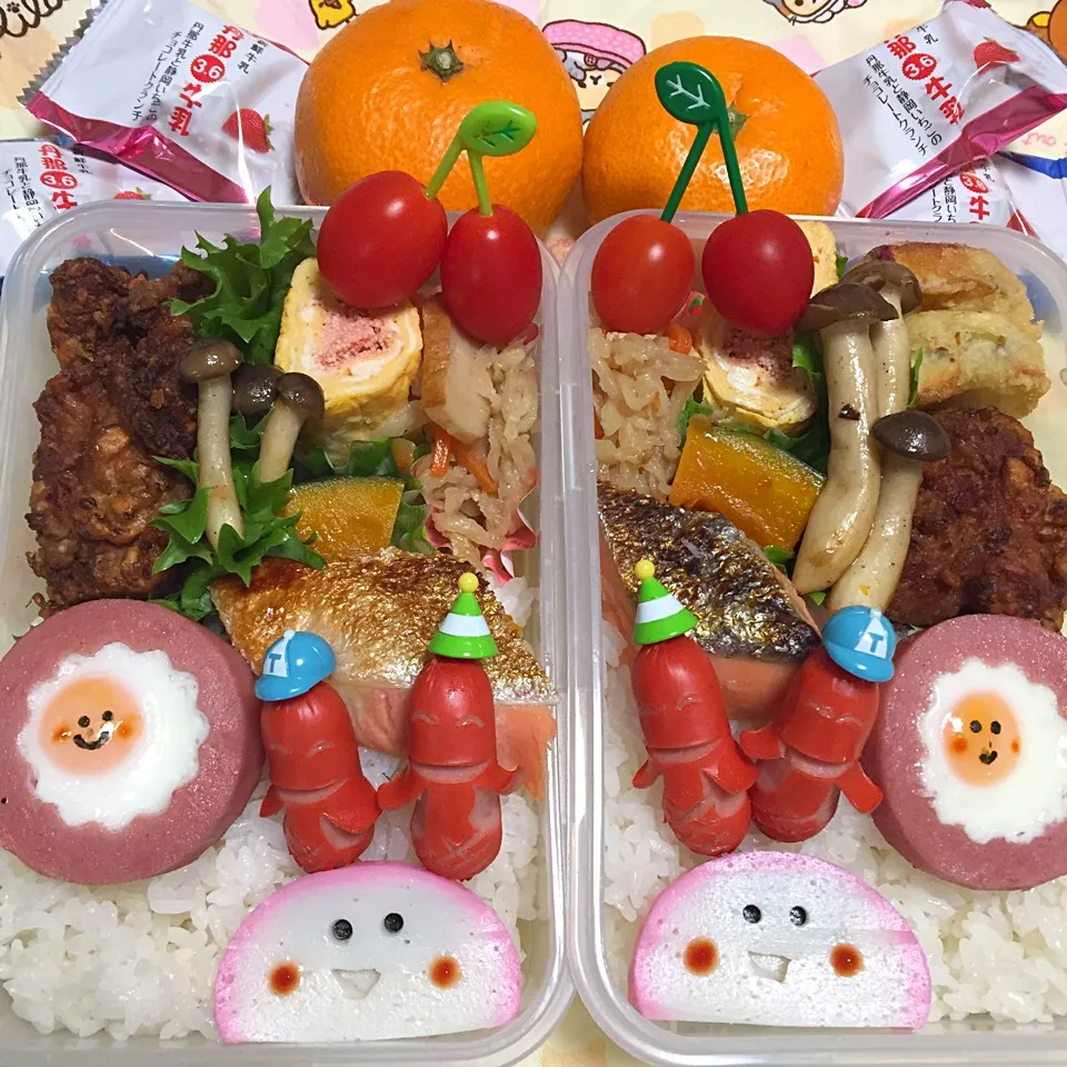 Snapdishの料理写真:2017年2月7日 高校生女子＆オレ弁当♪|クッキングおやぢさん