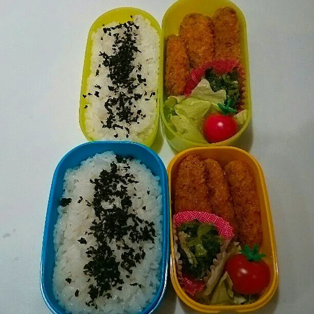 Snapdishの料理写真:2/7(火)の二人弁当🍱|ふみぃさん