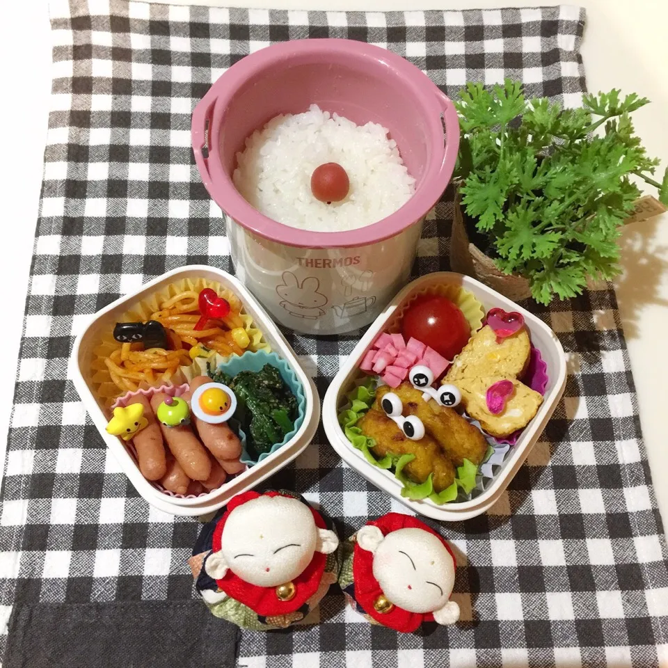 Snapdishの料理写真:2/7❤︎娘の日の丸お弁当❤︎
かなり朝寝坊…じかんがなく日の丸お弁当d(￣ ￣)|Makinsさん