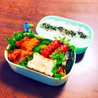 Snapdishの料理写真:2017. 2. 7 tue ☀︎

 今日の娘さん弁当😋|かずちんさん