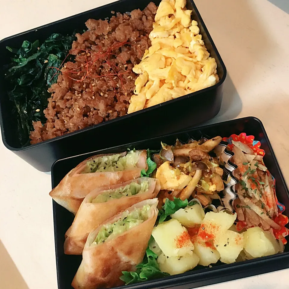 三色ご飯♡
簡単おかずお弁当|융태지ෆ⃛さん