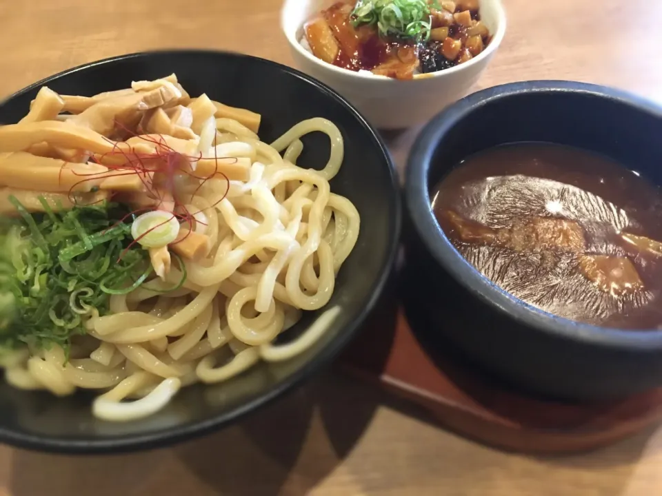 Snapdishの料理写真:ここのつけ麺美味しい(^o^)|mktさん