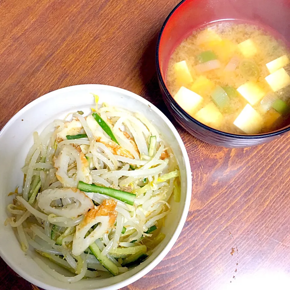 副菜の“ごまよごし”と“長ねぎとお豆腐のお味噌汁”|yumyum😋さん