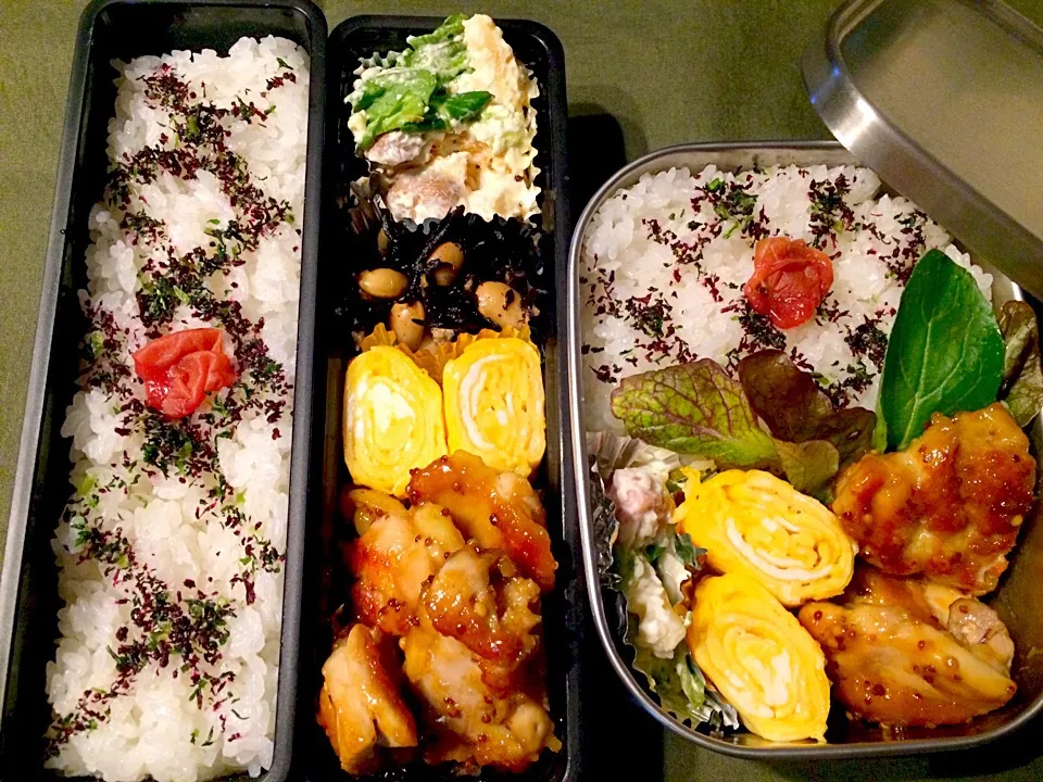 2017/02/08
いつものお弁当🍱
＊ハニーマスタードチキン
＊マカロニクリームサラダ
＊ひじきの煮物
＊卵焼き|Chie.Yさん