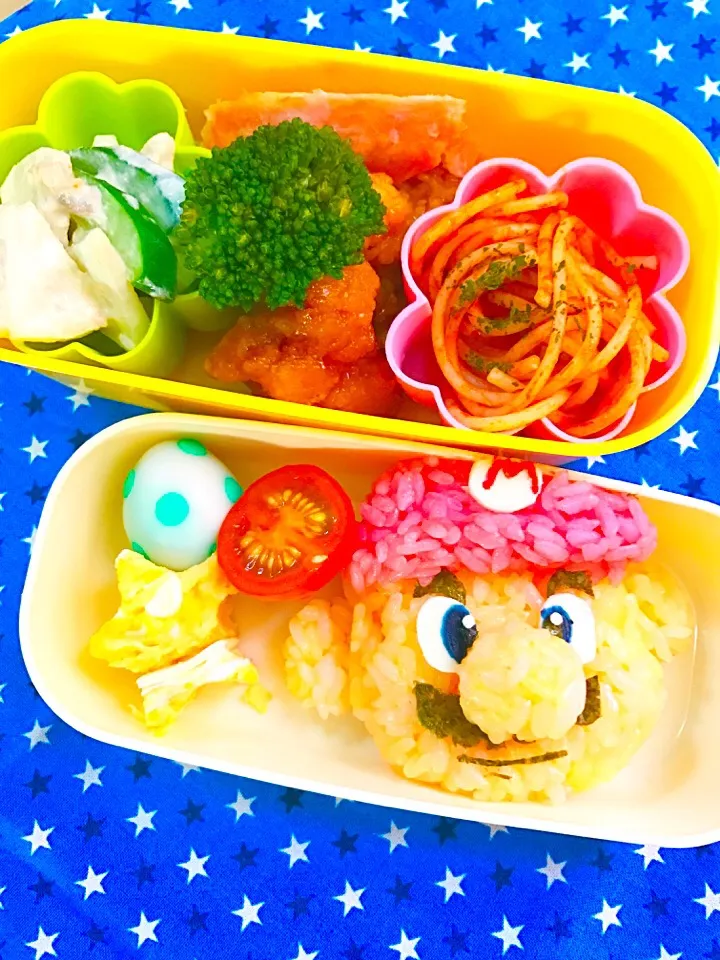 Snapdishの料理写真:長男 幼稚園お弁当🍱#年中さん #幼稚園 #スーパーマリオ|ひかりさん