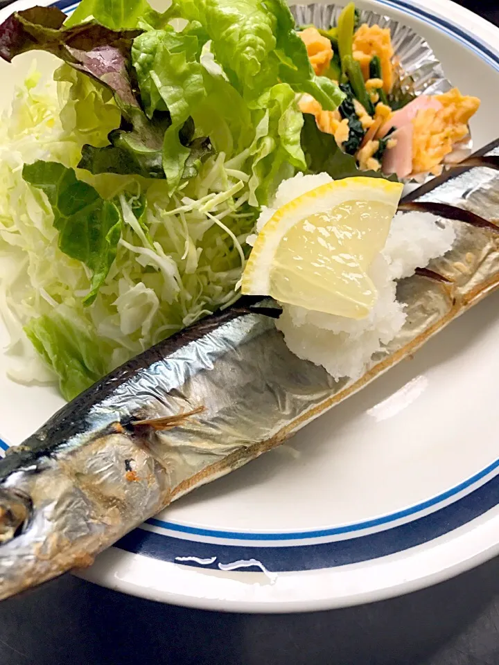 秋刀魚の塩焼き|学食おばちゃんさん