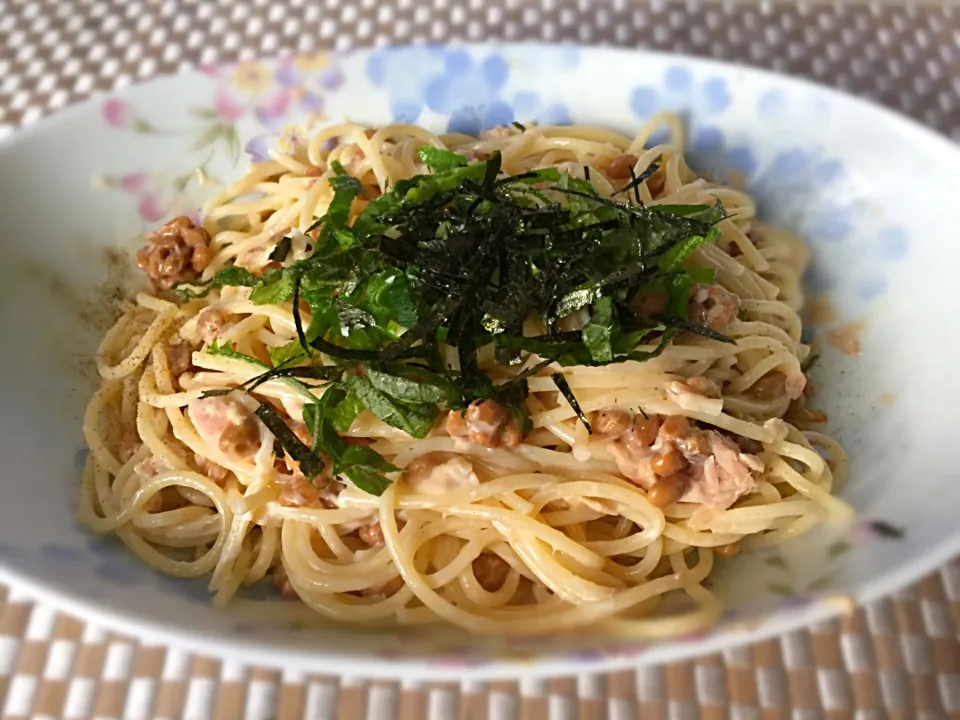 納豆ツナマヨパスタ|ナベぞうさん