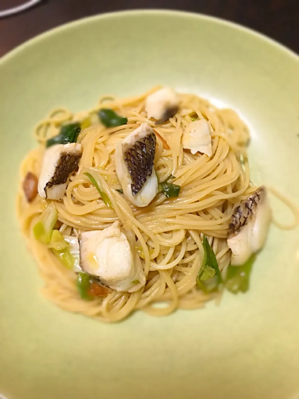 鯛の和風パスタ Sea bream spaghetti 
#japanese #pasta|Melia Sandya Utamiさん