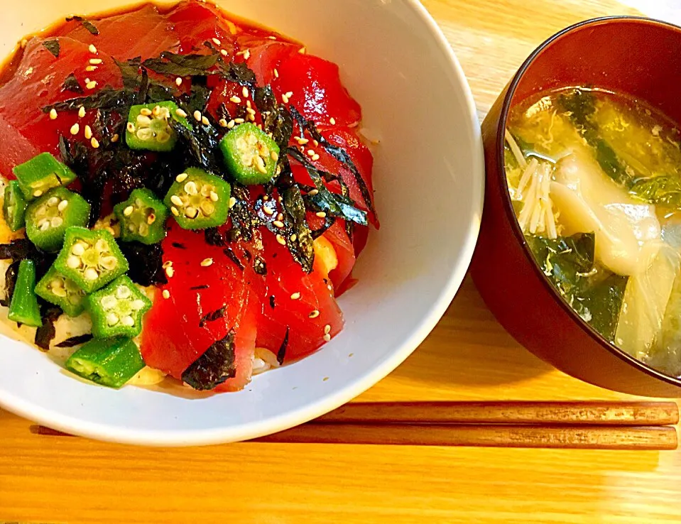 マグロ丼|まっつー🐾さん