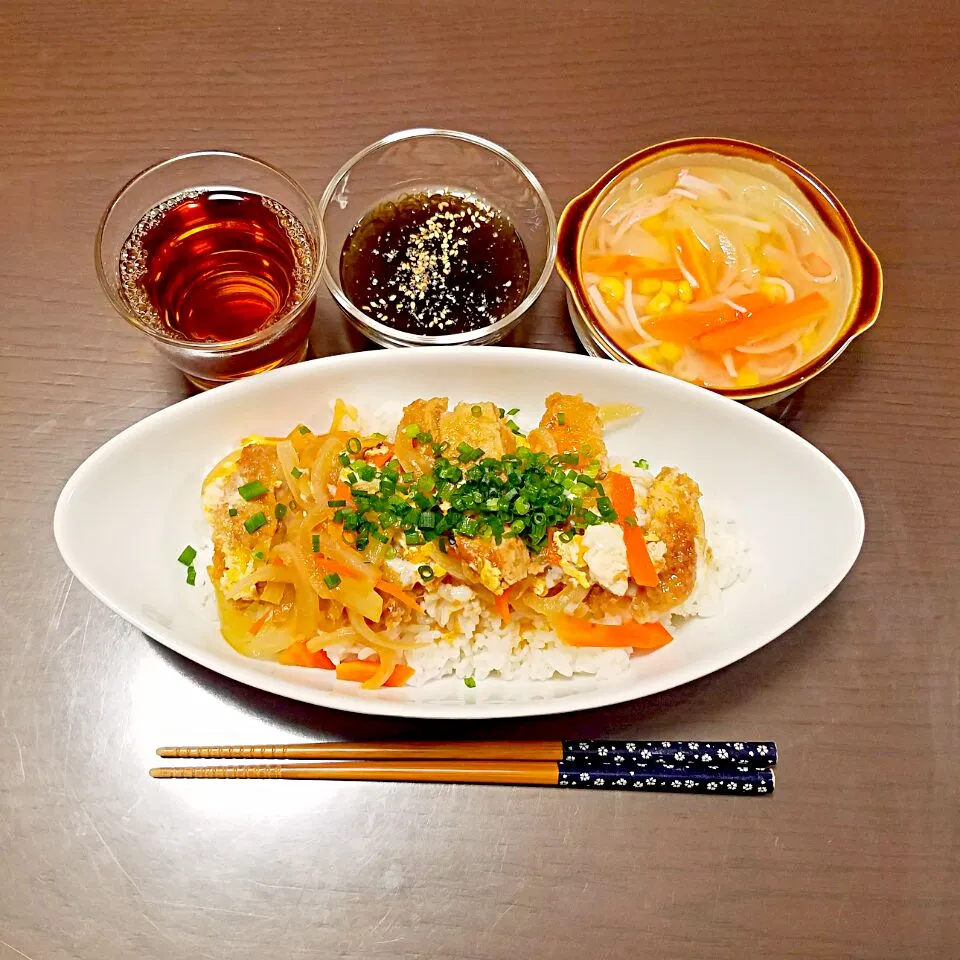 カツ丼の夜ご飯♡|Mami.Nさん