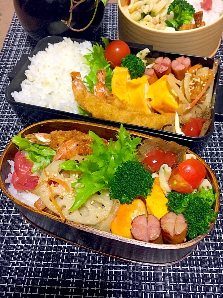 Snapdishの料理写真:*♪¸¸.•*¨･:*ೄ·高2娘❤︎中3息子お弁当*♪¸¸.•*¨･:*ೄ·|☆☆あやや☆☆さん