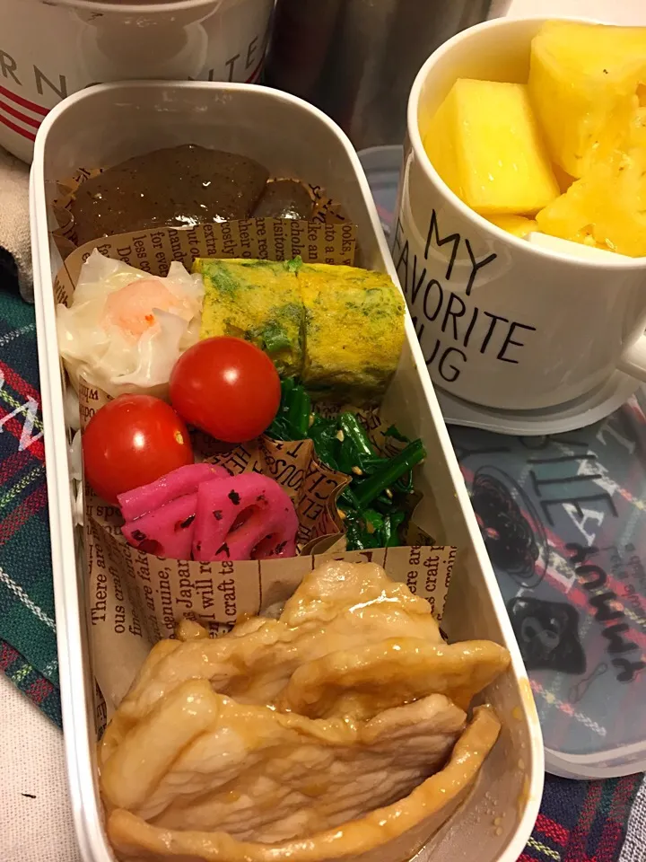 女子高生用 豚汁・生姜焼き弁当|riorieさん