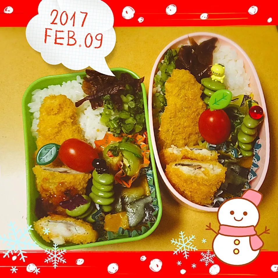 2017/2/9  学級閉鎖のお弁当|もっさんさん