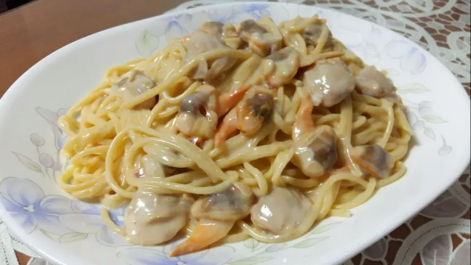 pasta with clams|steven z.y.さん