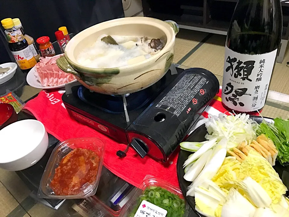 贅沢に獺祭で
日本酒しゃぶしゃぶ♡|東智恵さん