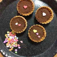 Snapdishの料理写真:チョコタルト#バレンタインデー #チョコタルト|れんこんさん