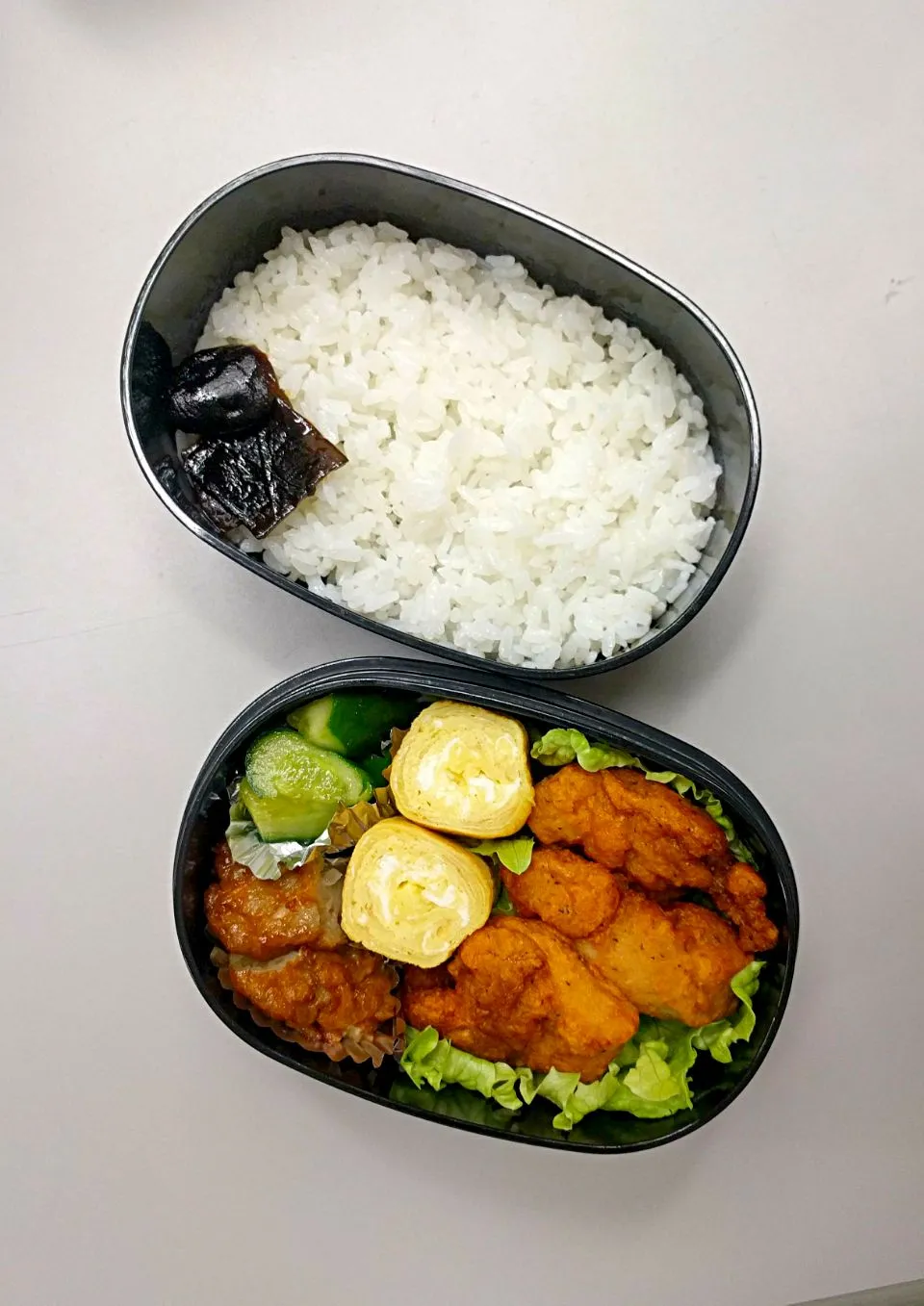 2月9日のサラメシは鶏唐揚げ弁当です😋|ニッパーさん