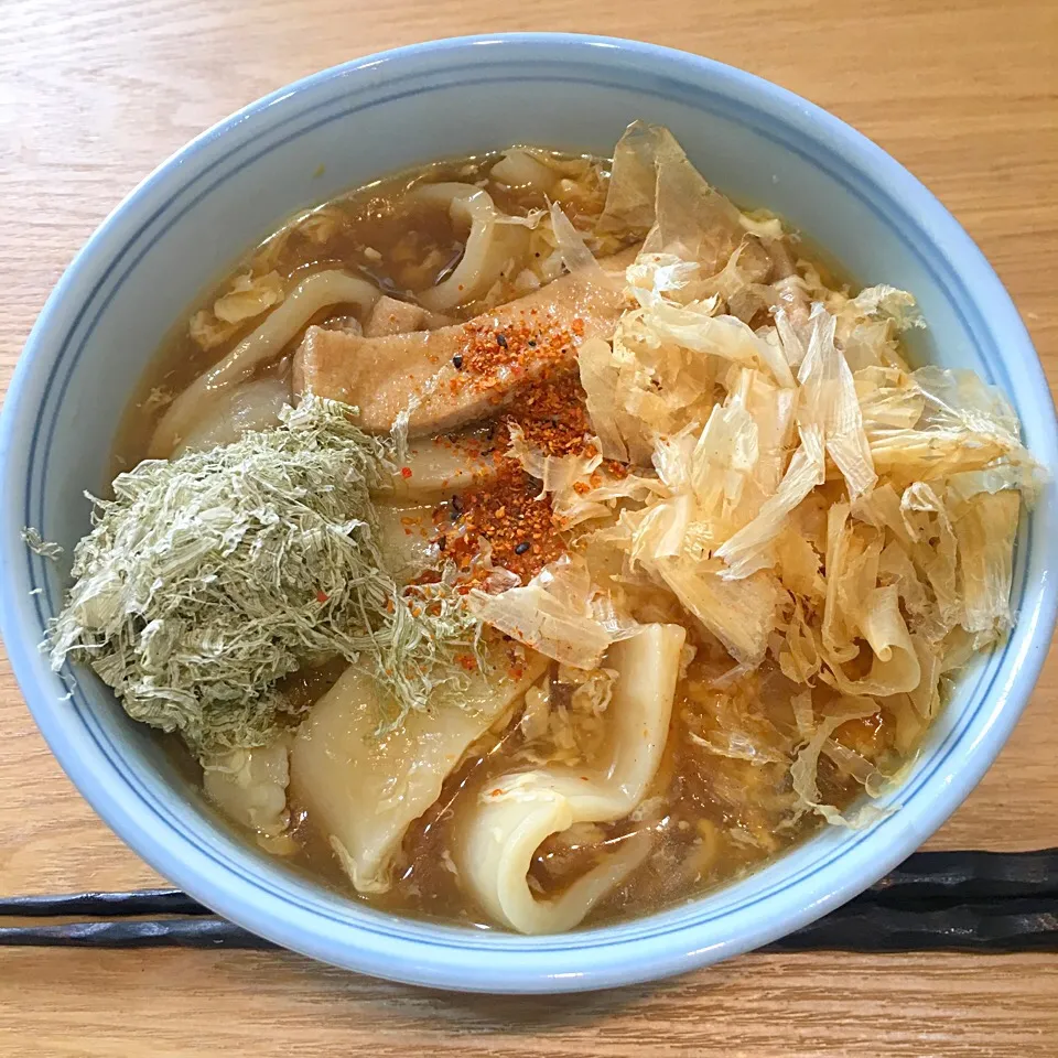 Snapdishの料理写真:おっきりこみ かき玉 うどん♪|Jean Nobyさん