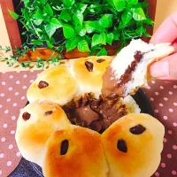 Snapdishの料理写真:チョコフォンデュパン|ネザーランドさん