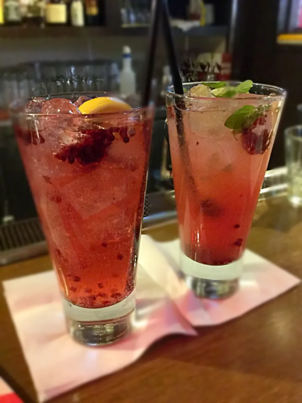 Blackberry Long Island tea  And Blackberry mojito|manamixさん