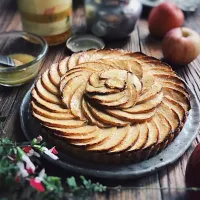 Snapdishの料理写真:Apple tart with yuzu