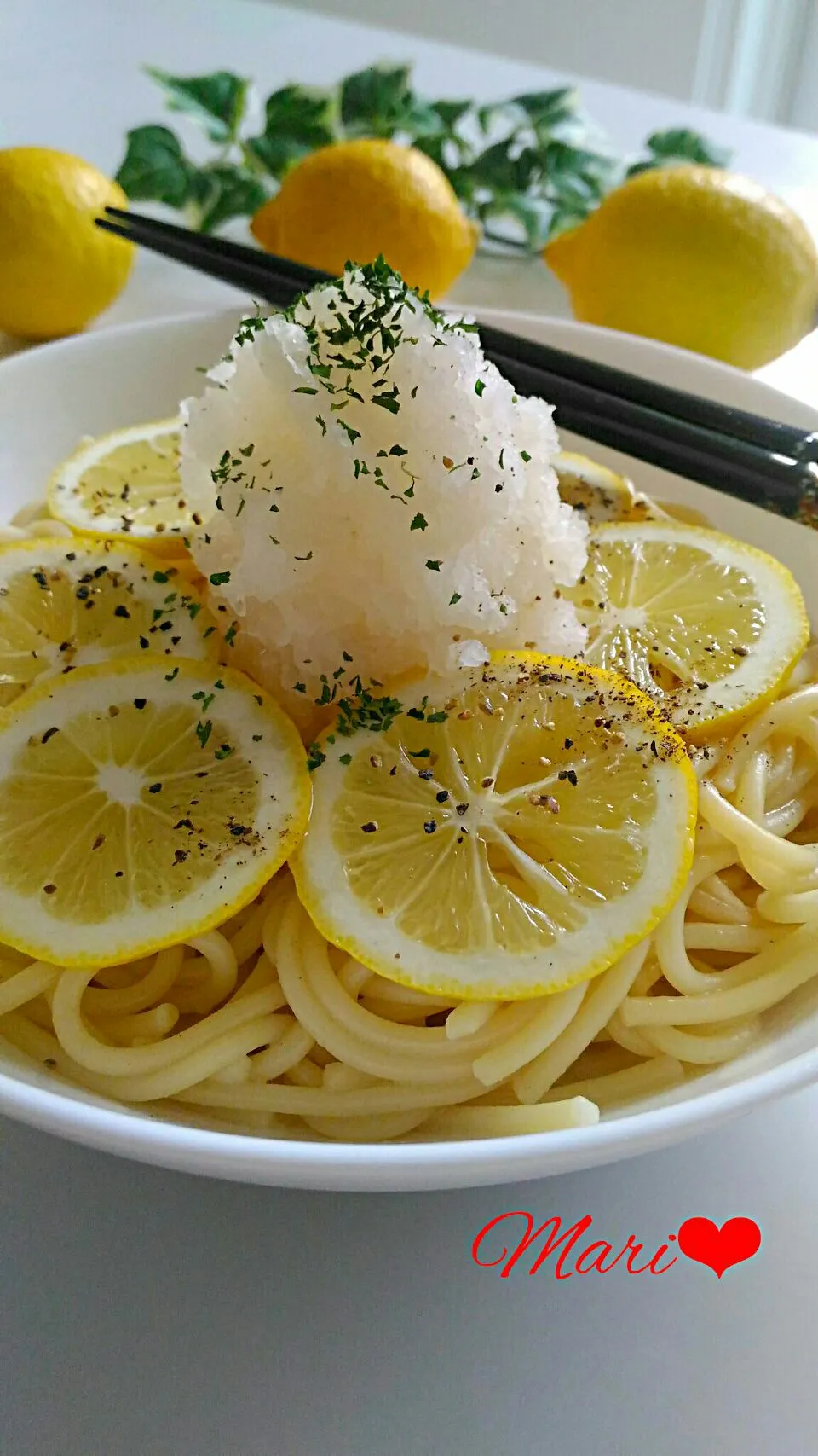 レモンおろしパスタ～麺つゆバターで和えるだけ簡単～|Mariさん