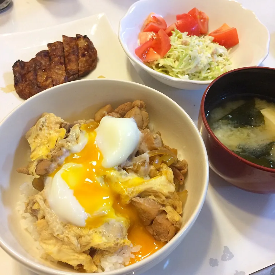 温玉のせ親子丼♡2017/02/09|ちび太さん