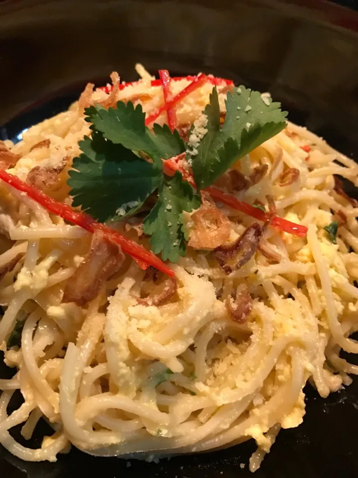 Snapdishの料理写真:Spicy Spaghetti Carbonara.|Joha Hassanさん