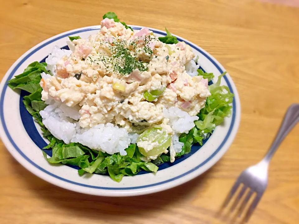 私のズボラ飯♪洋風お豆腐ご飯(笑)|あやさん