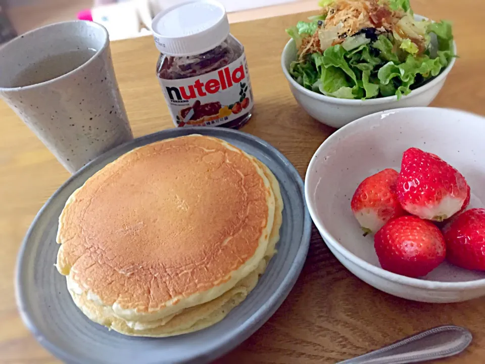 朝ごはんはホットケーキ♪|あやさん