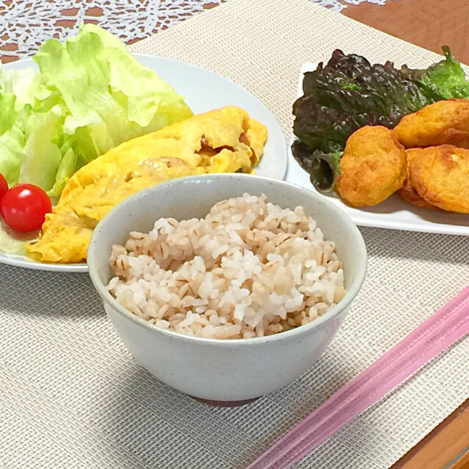 お昼ご飯は冷蔵庫にあるもので(^^)
#お昼ご飯
#冷蔵庫残り物|pinkmamaさん