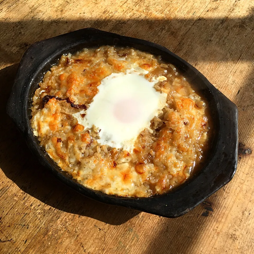 Snapdishの料理写真:肉じゃがからの和風ドリア‼︎ #lunch #お昼ごはん #昼ごはん #牛丼 #ドリア #グラタン #和風 #肉じゃが|Yoshinobu Nakagawaさん