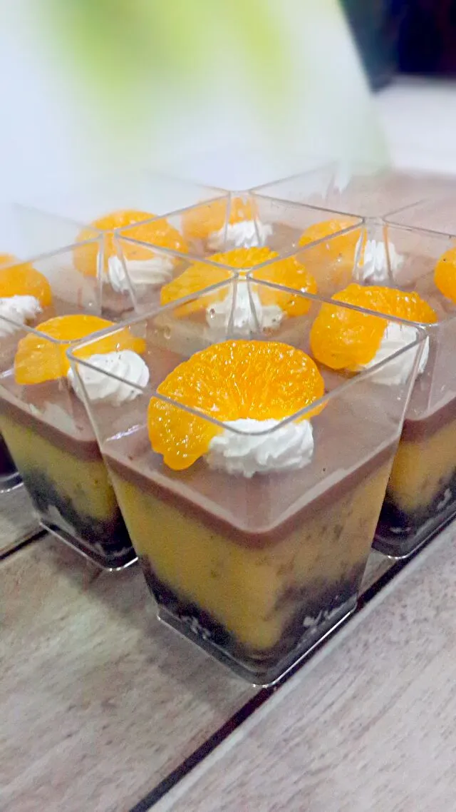 Choco Orange Pudding #pudding #orange #chocholate #oreo|kueloverさん