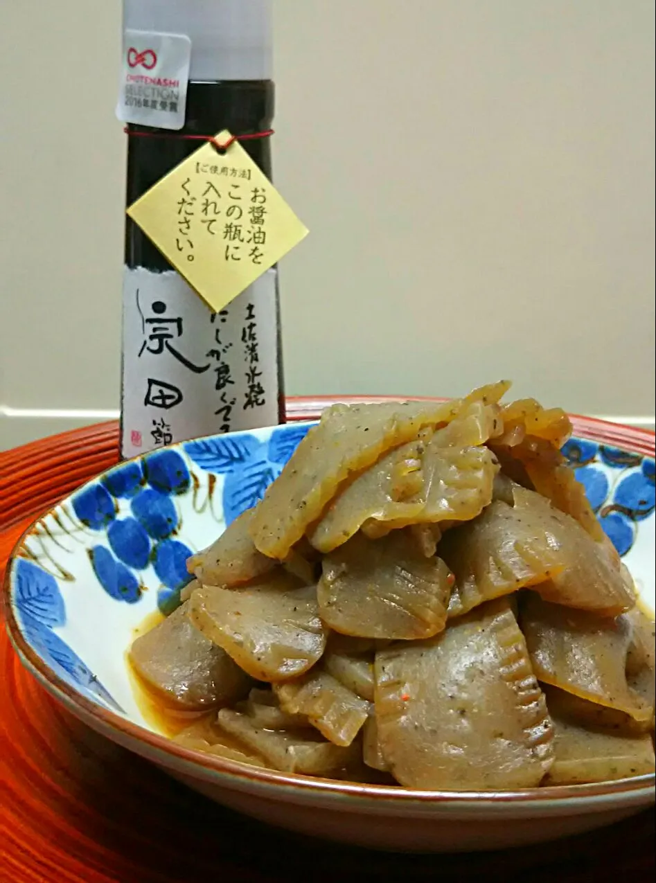 美味しいだし醤油でこんにゃく炒り煮|あらいぐまのしっぽさん